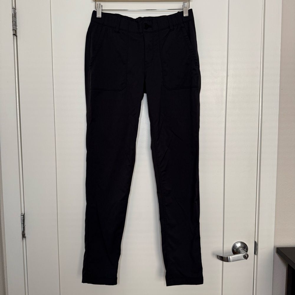 REI Pants Womens Sz 6 Black Regular Fit Straight Leg Outdoor Hiking Stretch